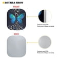 thumbnail image 4 of Binienty Butterfly Leopard 2 PCS Car Windshield Sun Shade Foldable Automotive Front Window Sunshade Protector Heat and UV Rays That Keeps Vehicle Cool Universal Vehicle Accessories, 4 of 5