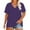 Purple, variant on Plus Size V Neck T Shirts Women, Yigetop Plus Size V Neck T Shirts Women Short Sleeve Tops Casual Summer Tshirts Loose Fit Tee Plus Size T Shirts Green XL