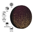 thumbnail image 4 of Susaid Gold sparklin Print Tire Covers,Waterproof Anti-UV Snow Sun Rain Tire Covers for RV,Truck, SUV, Trailer, Camper-16 inch, 4 of 6