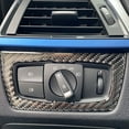 thumbnail image 6 of For - F30 F31 F32 F33 F34 3Series 328I 325I 2012-2020 Auto Headlight Switch Frame Interior Cover Trim Carbon Fiber, 6 of 7