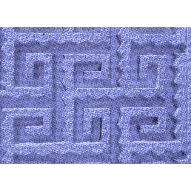 Ahgly Company Machine Washable Indoor Rectangle Transitional Purple Mimosa Purple Area Rugs, 7' x 10'