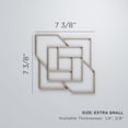thumbnail image 3 of Ekena Millwork 7 3/8"W x 7 3/8"H x 1/4"T Extra Small Loveland Decorative Fretwork Wood Wall Panels, Alder, 3 of 18