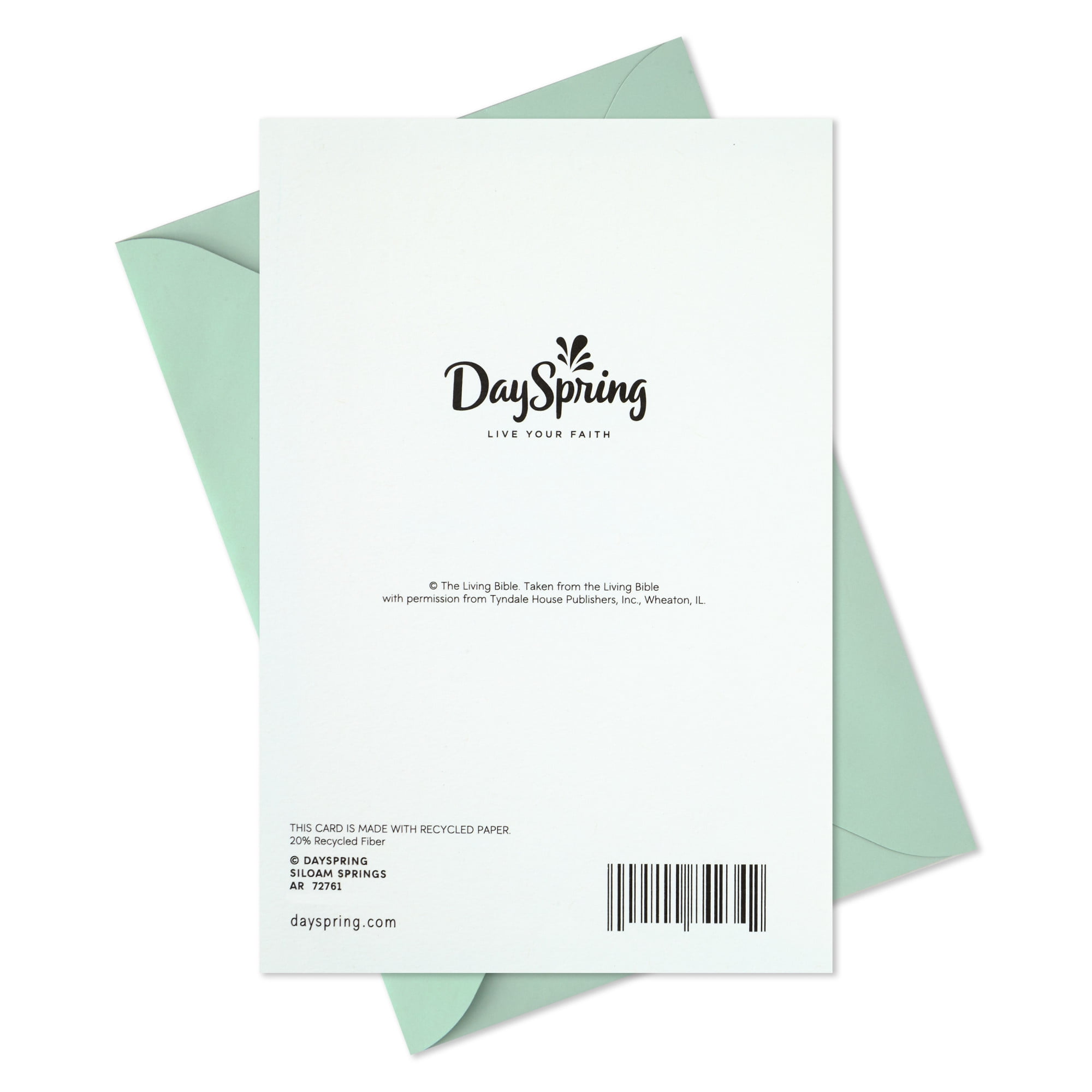 DaySpring Religious Sympathy Card (His Perfect Peace and Love)