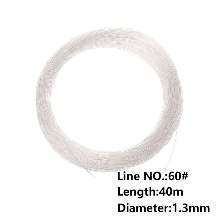 9 Feet Outdoor Durable High Strength Tackle Wire Backing String Fly Fishing  Line Nylon Leader With Loop 60 