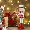 thumbnail image 2 of Ornativity Strawberry Toy Soldier Nutcracker – Red Wooden Strawberry Hat with Cupcake Scepter King, 2 of 6