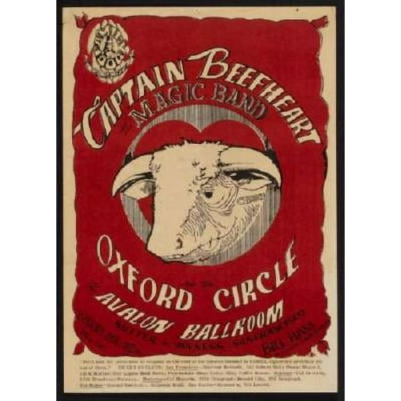 Captain Beefheart Poster 12x16 Print on Metal Sign 12in x 16in Square Adults Best Posters