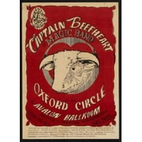 Captain Beefheart Poster 12x16 Print on Metal Sign 12in x 16in Square Adults Best Posters