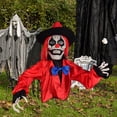 thumbnail image 1 of Estaca de Césped Fantasma de Macarena Decoración al aire Libre de Halloween con Ojos LED, 1 of 8