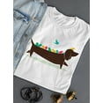 thumbnail image 3 of Image Conscious Birds On A Dachsund T-Shirt Womens -Jay Fleck Designs, Female Regular Fit, 3 of 4