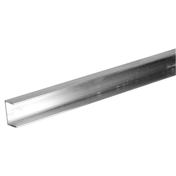 Boltmaster 11864 Steelworks 0.06 x 0.25 x 72 in. Mill Aluminum U Channel - pack of 5