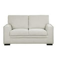 thumbnail image 3 of Pemberly Row Modern Chenille Fabric Upholstered Loveseat in Beige, 3 of 8