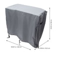 thumbnail image 2 of FONDOTIN Housse de Protection pour Table d'Eau Grise en Tissu Oxford Résistant à l'Eau pour Usage Extérieur, 2 of 8