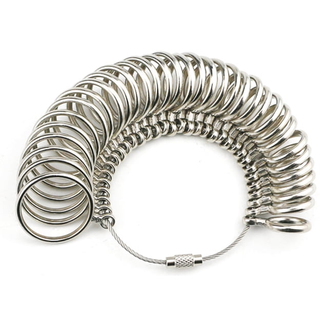 Ring Sizer Set Professional Portable Finger Size Gauge Measuring Ring Tool