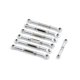 thumbnail image 4 of Paquete de 7 varillas de amarre de Metal ajustables para 1/10 Slash / 2wd Rc piezas de mejora plateadas, 4 of 5