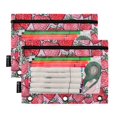 thumbnail image 5 of FORMRS 2 Pack Pencil Pouch for 3 Ring Binder with Clear Window Zipper Case, Sweet Strawberry, 5 of 6