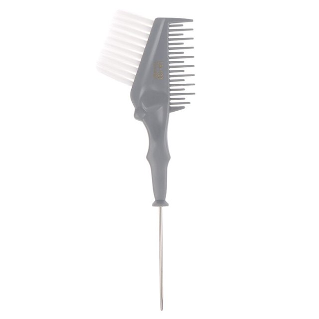 Peine para teñir el cabello de doble cara con punta trasera de Metal, cepillo para teñir el cabello de nailon suave para peluquería, herramienta de estilismo, 1 Uds. Gao Jinjia LED