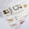 thumbnail image 3 of EcoVision - Bolsa de maquillaje transparente, bolsa de accesorios de cosm&eacute;ticos de viaje, organizador de art&iacute;culos de cambiador para mujer, bolsa port&aacute;til impermeable, 3 of 7