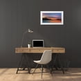 thumbnail image 3 of Jaynes Gallery 32x19 White Modern Wood Framed Museum Art Print Titled - USA-Washington State-Seabeck Composite panoramic sunset over Hood Canal, 3 of 4