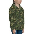 thumbnail image 5 of Kdxio Green Camouflage Skull Pattern Kids Boys Girls Zip Up Hoodie 3D Printed Hooded Sweatshirt Hoody Coat with Pocket 7-12 Y-Medium, 5 of 6