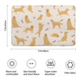 thumbnail image 3 of Golden Retriever with Bones and Paws Bathroom Rugs Mat,Non Slip Microfiber Bathroom Rug,Rubber Backing,Soft Bathroom Mats for Bathroom Floor,Tub and Shower,17x27in(43x68cm), 3 of 5