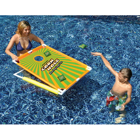 Water Sports Floating Corn Hole Bean Bag Target Toss Swimming Pool Game - Use In or Out of the