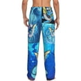 thumbnail image 3 of Vaporeon Men's Pajama Pants, Ultra-soft Comfy Casual Lounge Pants, Graphic Printed Sleep Pjs Bottoms With Drawstring Pockets, 3 of 8