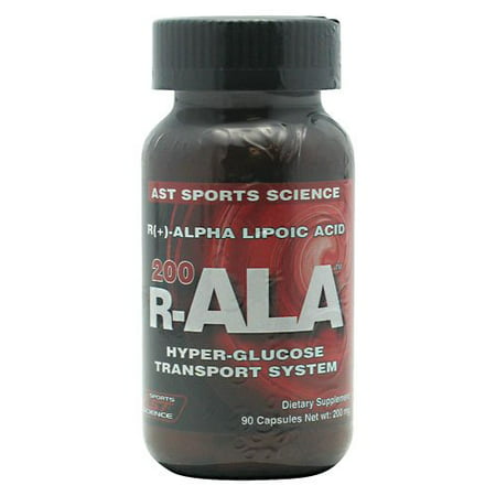 AST Science Sports R-ALA 200 R [+] - acide alpha-lipoïque, 200 mg, capsules, 90 capsules