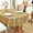 Gold, variant on Beige Plaid Tablecloth Waterproof Table Cloth Oval Elegant Plaid Tablecloths for Daily Use Home Dining Room Kitchen 60x84 Inch