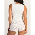 thumbnail image 3 of Michellecmm  Women's 2 Piece Pajama Set, Square Neck Sleeveless Lace Trim Tank Crop Tops + Elastic Waist Shorts Lounge Outfits for Summer, 3 of 9