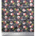 thumbnail image 1 of Soimoi Japan Crepe Satin Fabric Dot,Parrot & PineJuice Summer Designs Print Fabric by The Yard 42 Inch Wide, 1 of 1