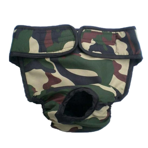 Pantalones fisiológicos para perros cachorros, pantalones sanitarios para perros, pañal camuflaje_L