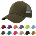 thumbnail image 6 of Hot Pink Classic Plain Baseball Cap, 22-24'' Adjustable Size Mesh Trucker Hat for Men/Woman, 6 of 6