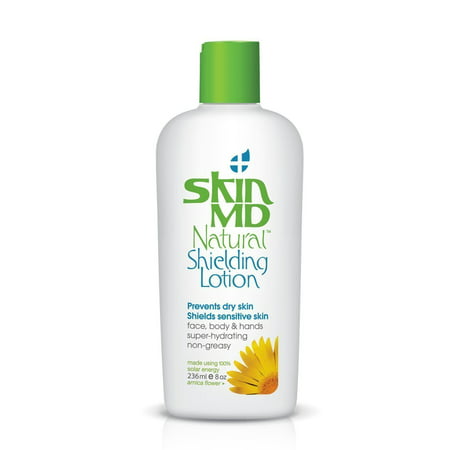 skin md natural shielding lotion absolutely non-greasy, fragrance free gel like for face & body, hydrates 6 times more than regular moisturizers, no more irritation, redness & itching - 8oz-236