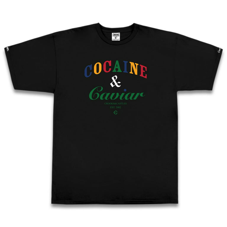 kompas Lappe elektronisk Crooks & Castles Cocaine and Caviar T-shirt Black Multi - Walmart.com
