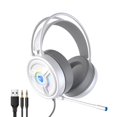 thumbnail image 4 of PSH-200 Auriculares Estéreo para Juegos con Cable Juego de Computadora Auriculares con Cancelación de Ruido en La Oreja con Micrófono Orejeras Suaves blanco Macarena Auriculares para juegos con cable, 4 of 6