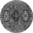thumbnail image 1 of Ahgly Company Indoor Round Persian Gray Traditional Area Rugs, 3' Round, 1 of 1