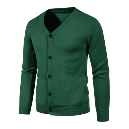 Sweaters for Men Sweater for Men Men s Fashionable Solid Color Cardigan Pocket Button Knit Sweater Jacket Cardigan Sweaters for Men