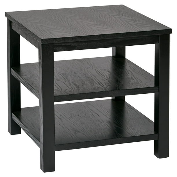 Merge 20" Square End Table, Black