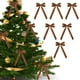 thumbnail image 1 of 6pcs Velvet Christmas Bows, Bow For Tree Wreath Gift Wrap Crafts, Wedding Party Bows For Snack Bags Baking Candy Bags Home Decoration, High-Quality Velvet Bows, Easy To Use, Foldable Design, 100%, 1 of 9