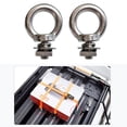 thumbnail image 3 of 2 piezas de perno de ojo de acero inoxidable, tornillo de expansión para portaequipajes, perno en T, tuerca de ojo, anillos de para anclaje de, 3 of 8