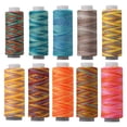 thumbnail image 3 of BUYISI Sewing Thread Leather Color Sewing Thread Diy Polyester Gradient Braided Thread 300 Yards Sewing Tools Sewing Accessories Dark Color, 3 of 5