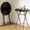 Black, variant on HaiCube 32" Bar Height Round Folding Table, Portable Cocktail Table with Thick HDPE Top & Sturdy Metal Locking Legs, for Parties and Commercial Events, Black