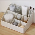 thumbnail image 3 of XmhyTop Caja de almacenamiento de cosméticos - dividida en compartimentos, almacenamiento perfecto, gris, 1 pieza, 3 of 5