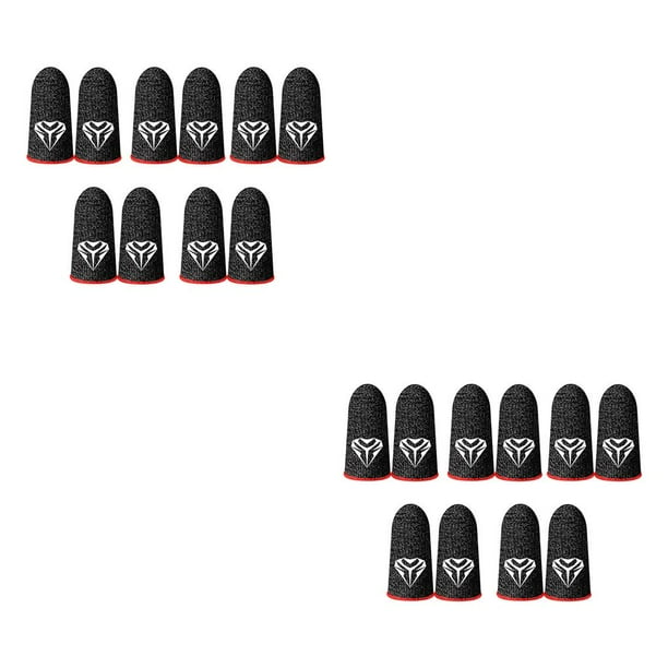 Methold 5 pares de fundas de pantalla táctil para juegos de teléfonos móviles, guantes reutilizables de fibra de plata ultrafinos Rojo 2piezas