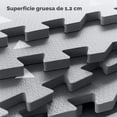 thumbnail image 4 of Playmat - Tapete para bebe niños y niñas de foamy foami fomi - Piso para bebe de Espuma goma EVA super suave y grueso Alfombra infantil armable de juego GRIS con Triángulos, 4 of 8