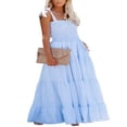 thumbnail image 4 of Robe Maxi Plage Décontractée en Spaghetti Sans Manches pour Femme, 4 of 6