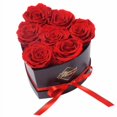 thumbnail image 1 of Glamour Boutique 7-Piece Forever Flowers Heart Shape Box - Preserved Roses, Immortal Roses That Last A Year - Eternal Rose Preserved Flowers For Delivery Prime Mothers Day & Valentines Day - Red, 1 of 1