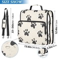 thumbnail image 2 of FORMRS Zipper Binder with Shoulder Strap 2-inch Ring 500 Sheet Capacity File Bag, Cute Cat Paw, 2 of 5