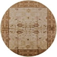thumbnail image 1 of Ahgly Company Indoor Round Mid-Century Modern Light Copper Gold Oriental Area Rugs, 6' Round, 1 of 6