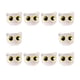 thumbnail image 4 of 10 cuentas espaciadoras con forma de cabeza de gato, hechas a mano, para manualidades, cuentas sueltas, diseño de gatito. Ojos amarillos claros, 4 of 7